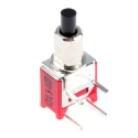 RS PRO Push Button Switch Momentary PCB Mount SPST 4.9 mm Cutout Black LED 28V DC 120V AC 7346732P