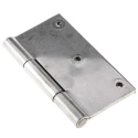 RS PRO Stainless Steel Butt Hinge with Fixed Pin Screw Fixing 100mm x 100mm x 2.5mm 726-4113