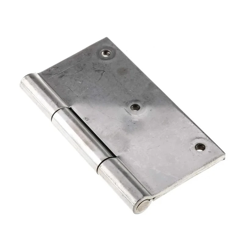 RS PRO Stainless Steel Butt Hinge with Fixed Pin Screw Fixing 100mm x 100mm x 2.5mm 726-4113