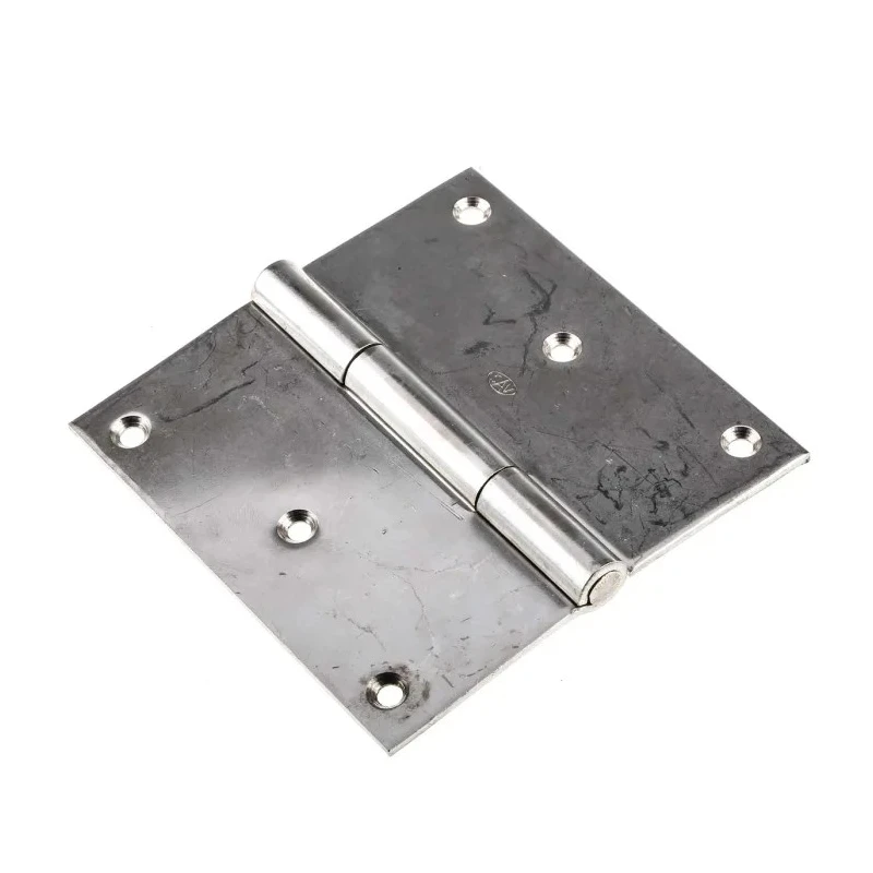 RS PRO Stainless Steel Butt Hinge with Fixed Pin Screw Fixing 100mm x 100mm x 2.5mm 726-4113