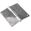 RS PRO Stainless Steel Butt Hinge with Fixed Pin Screw Fixing 100mm x 100mm x 2.5mm 726-4113