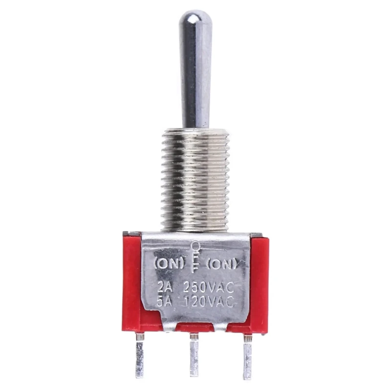 RS Pro SPDT Toggle Switch Panel Mount On-Off-On Switch Operation Solder Terminal 28V dc 112V ac 7347123P