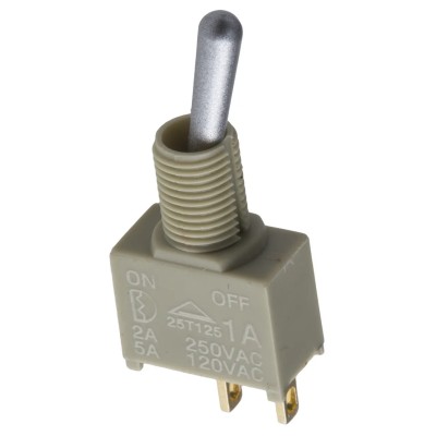 RS PRO PCB Mount Toggle Switch On-On SPDT Solder Terminal 12 V dc 112 V ac 7346987P