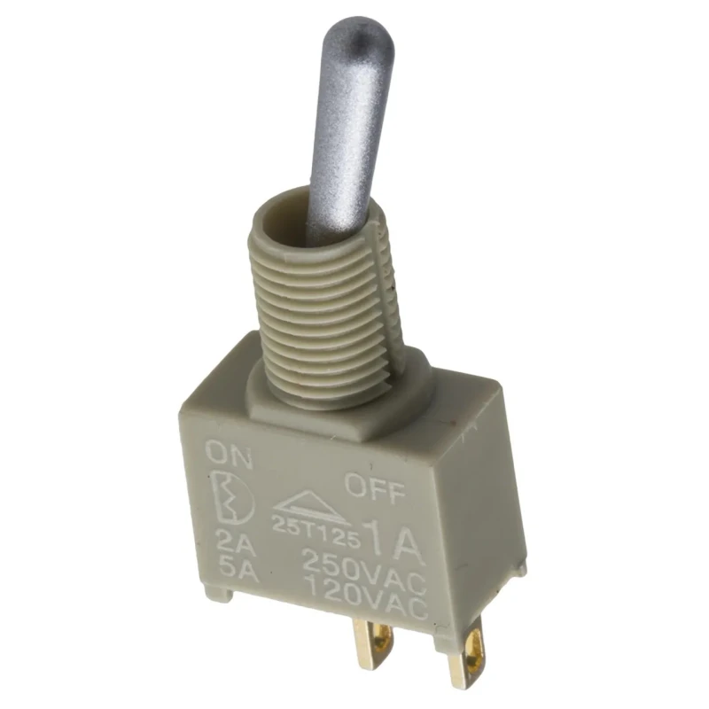 RS PRO PCB Mount Toggle Switch On-On SPDT Solder Terminal 12 V dc 112 V ac 7346987P