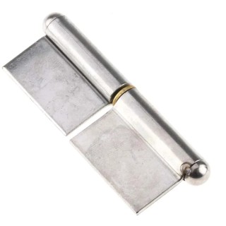 RS PRO Stainless Steel Flag Hinge with Lift Off Pin, Weld-on Fixing, 61.5 mm Length x 40 mm Width x 1.5 mm Thickness 726-4138