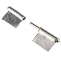 RS PRO Stainless Steel Flag Hinge with Lift Off Pin, Weld-on Fixing, 61.5 mm Length x 40 mm Width x 1.5 mm Thickness 726-4138