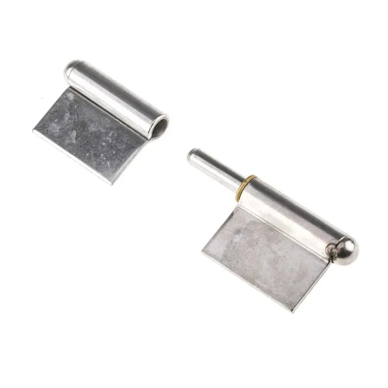 RS PRO Stainless Steel Flag Hinge with Lift Off Pin, Weld-on Fixing, 61.5 mm Length x 40 mm Width x 1.5 mm Thickness 726-4138