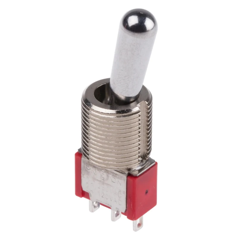RS PRO Toggle Switch Panel Mount On-Off-On SPDT Solder Terminal 28 V dc 112 V ac 734-7139