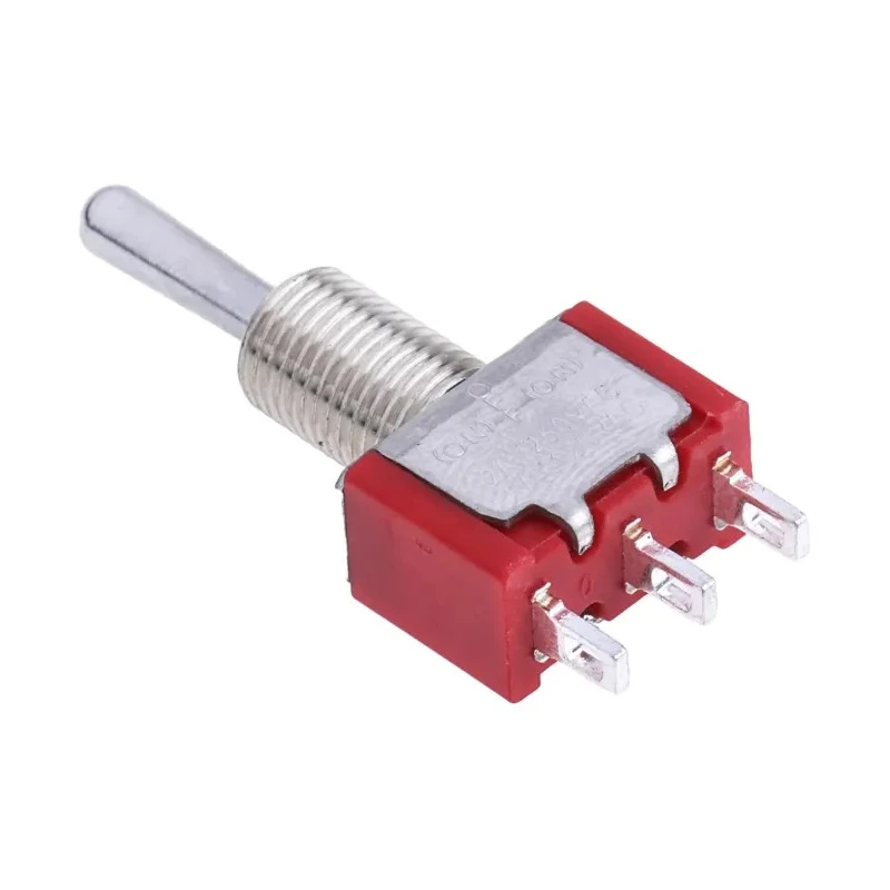 RND RS PRO Panel Mount Toggle Switch On-Off-On SPDT Solder Terminal 28 V dc 112 V ac 734-7148