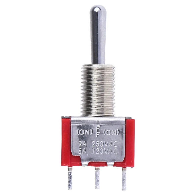 RND RS PRO Panel Mount Toggle Switch On-Off-On SPDT Solder Terminal 28 V dc 112 V ac 734-7148