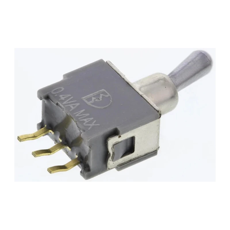 RS PRO PCB Mount On-On SPDT Toggle Switch 24 V dc 240 V ac Chrome Plated Brass Actuator 6mm 7347249P