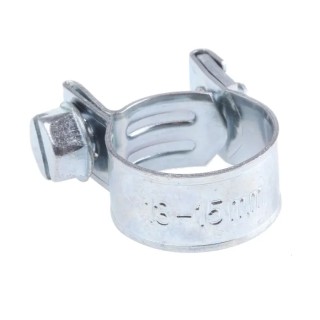 JCS Hi-Torque Stainless Steel Slotted Hex Bolt Drive Hose & Jubilee Clip M4 Bright Zinc Finish 13-15 mm MCZ15BG