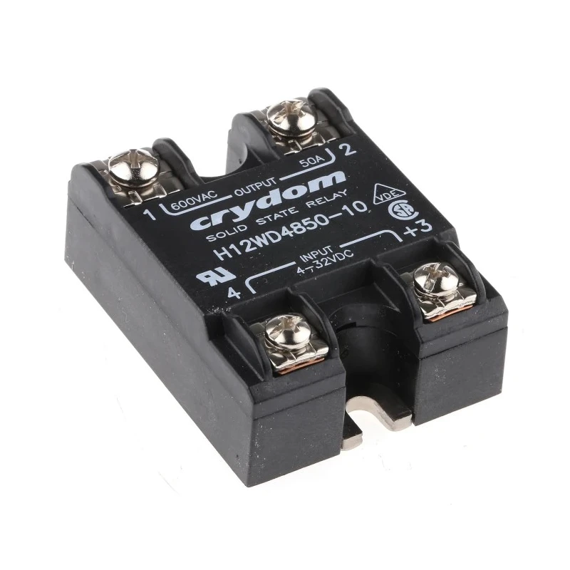 Crydom Solid State Relay Panel Mount 50A Load 660Vrms Load, 32V DC Control H12WD