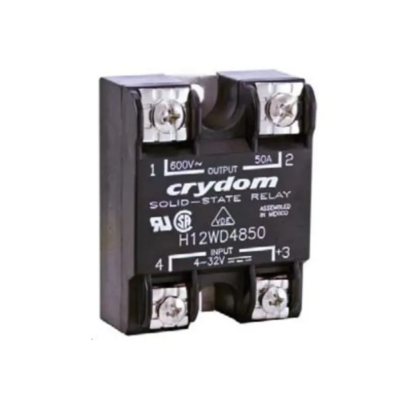Crydom Solid State Relay Panel Mount 50A Load 660Vrms Load, 32V DC Control H12WD