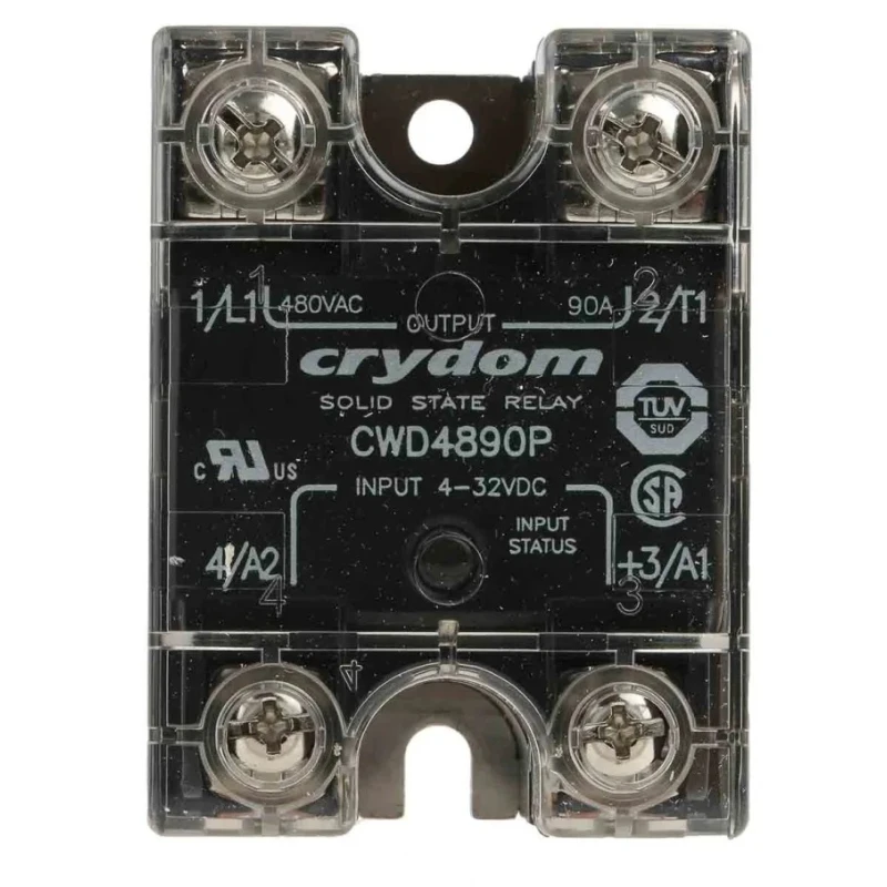 Crydom CW Series Solid State Relay, Panel Mount, 90A Load Current, 660V AC Load, 32V DC Control CWD4890P