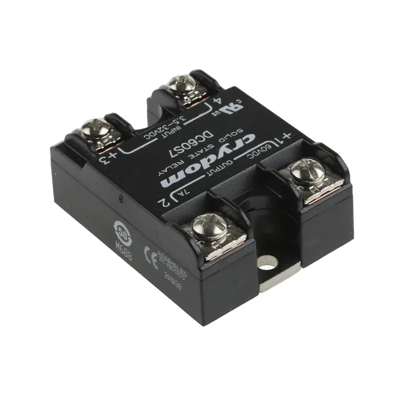Crydom D60 Series Solid State Relay 7A Load Current Surface Mount 60V DC Load 32V DC Control DC60S7