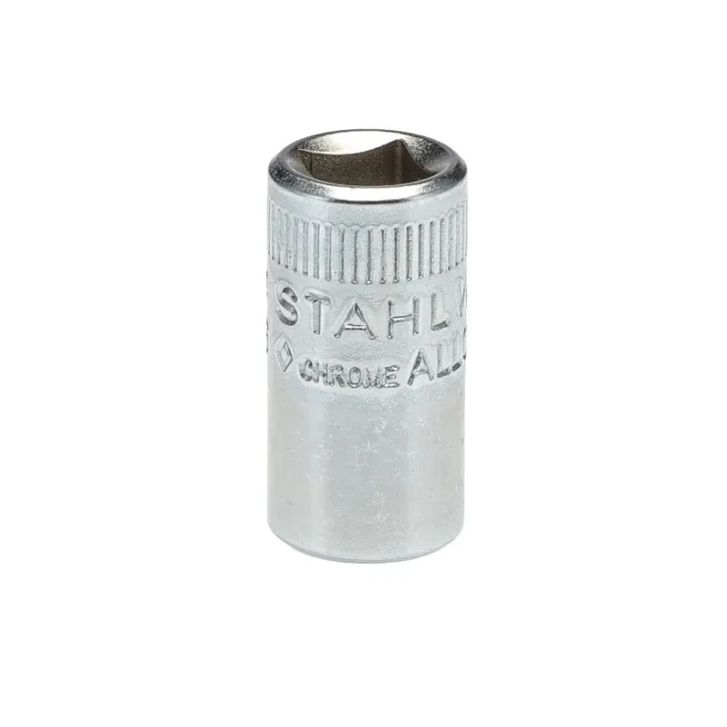 STAHLWILLE 1/4 in Drive 5/16 in 12 Point Square Steel Chrome Plated Socket, 23mm Overall Length 01530020