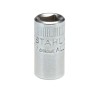 STAHLWILLE 1/4 in Drive 5/16 in 12 Point Square Steel Chrome Plated Socket, 23mm Overall Length 01530020