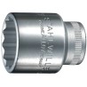STAHLWILLE Chrome Finish 1/2 in Drive 10 mm 12 Point Square Socket, 38mm Overall Length 03010010