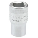 STAHLWILLE 13 mm 12 Point Square Drive Socket 1/2 in Drive Size, Chrome Finish, 38mm Overall Length 03010013