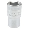 STAHLWILLE 13 mm 12 Point Square Drive Socket 1/2 in Drive Size, Chrome Finish, 38mm Overall Length 03010013