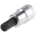STAHLWILLE Alloy Steel 1/2 in Drive Bit Socket 8-34 mm Size, Chrome Finish, 22mm Overall Length 03050010