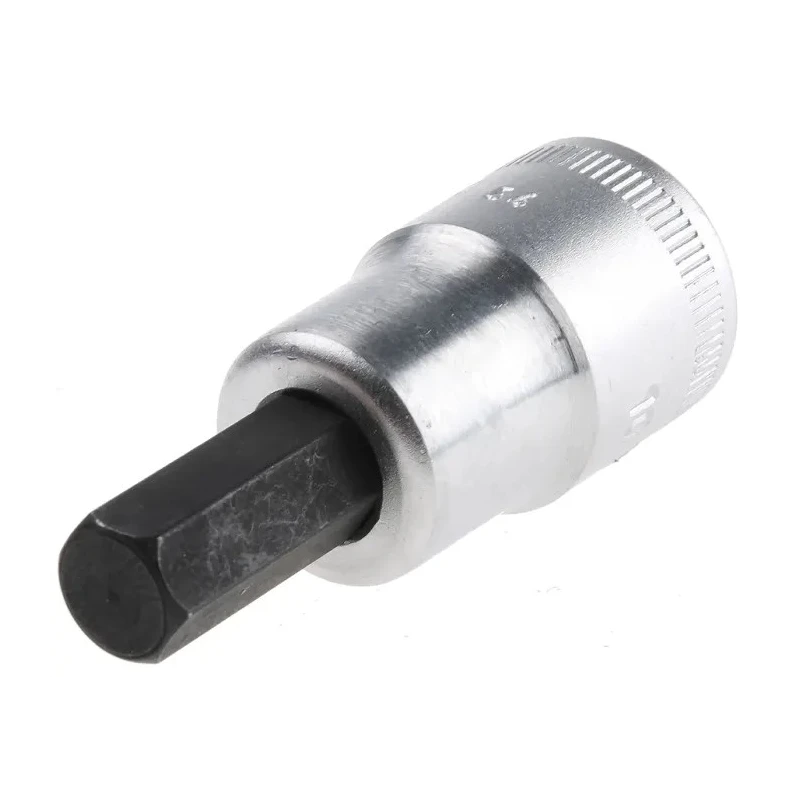 STAHLWILLE Alloy Steel 1/2 in Drive Bit Socket 8-34 mm Size, Chrome Finish, 22mm Overall Length 03050010