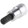 STAHLWILLE Alloy Steel 1/2 in Drive Bit Socket 8-34 mm Size, Chrome Finish, 22mm Overall Length 03050010