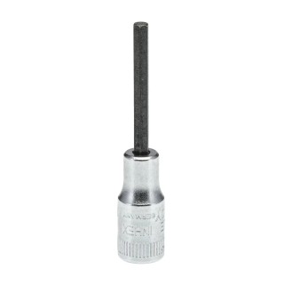 STAHLWILLE 1/4 in Drive 7 mm Bit Square Socket, Chrome Finish, 30mm Overall Length 01450008