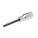 STAHLWILLE 1/4 in Drive 7 mm Bit Square Socket, Chrome Finish, 30mm Overall Length 01450008