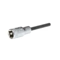 STAHLWILLE 1/4 in Drive 7 mm Bit Square Socket, Chrome Finish, 30mm Overall Length 01450008