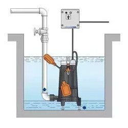 Crompton CDPJ550(1PH)-9 0.75 HP Sewage Submersible Pump