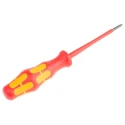 Wera Insulated Screwdriver T8 Tip, 80 mm Blade, 161 mm Overall Length, Bi-Material Handle, VDE/1000V Approved 05006184001