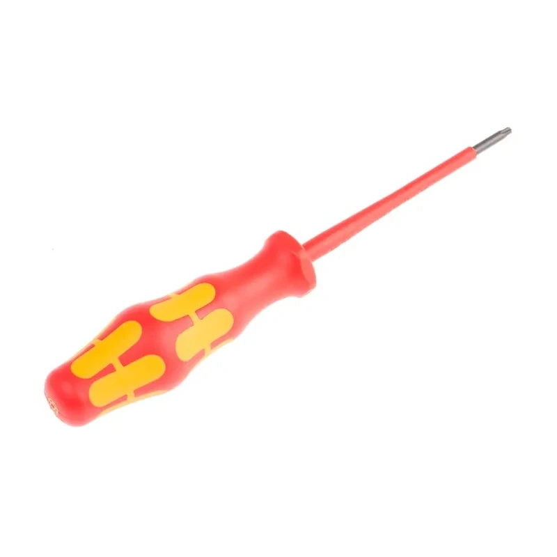 Wera Insulated Screwdriver T8 Tip, 80 mm Blade, 161 mm Overall Length, Bi-Material Handle, VDE/1000V Approved 05006184001