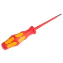 Wera Insulated Insulated Screwdriver T9 Tip 80mm Blade Bi-Material Handle VDE 1000V Approved 161mm Overall 05006169001