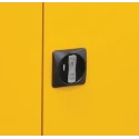 RS PRO Yellow Steel Lockable 1 Door Hazardous Substance Cabinet 900 mm x 460 mm x 460 mm 733-4906