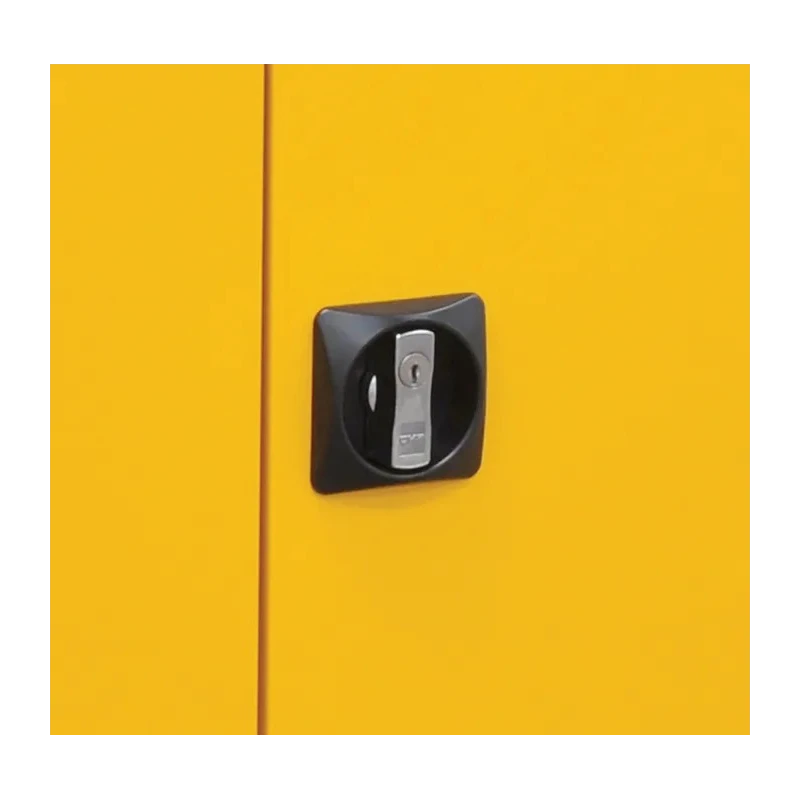 RS PRO Yellow Steel Lockable 1 Door Hazardous Substance Cabinet 900 mm x 460 mm x 460 mm 733-4906