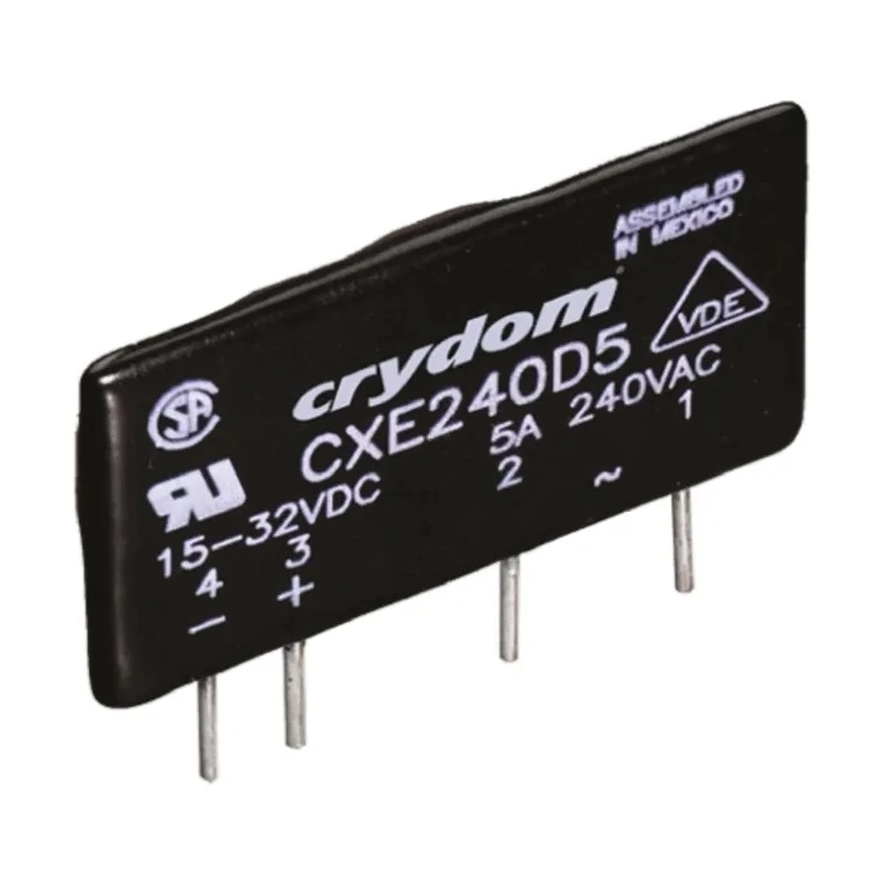 Crydom CX Series Solid State Relay PCB Mount 5A Load 660Vrms Load 15-32V DC Control CXE480D5