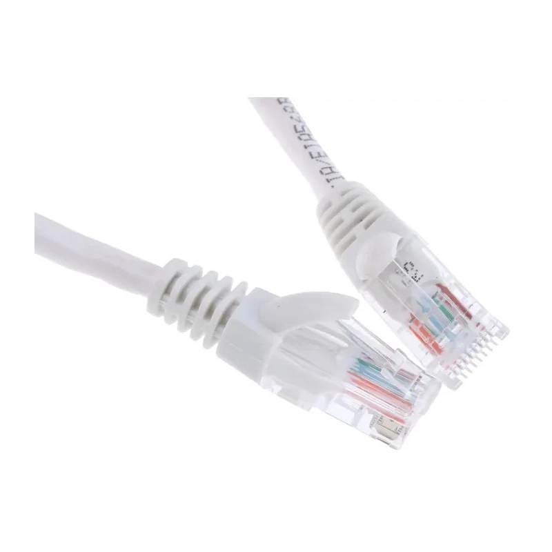 RS PRO Cat5e Ethernet Cable 0.5 m White RJ45 Male to RJ45 Male U/UTP PVC 738-8433