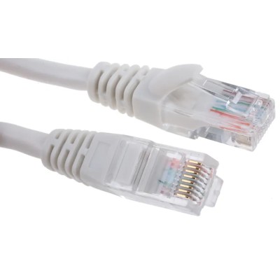 RS PRO Cat5e Ethernet Cable, 2 m, White RJ45 Male to RJ45 Male, U/UTP PVC 738-8445