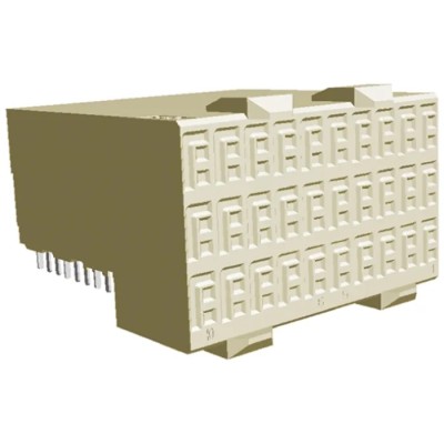 TE Connectivity Z-PACK HM-Zd 2.5 mm Pitch Backplane Connector Right Angle Female 60 Contacts 1469081-1