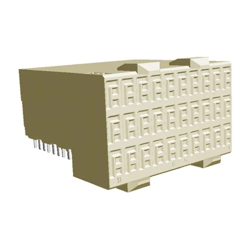 TE Connectivity Z-PACK HM-Zd 2.5 mm Pitch Backplane Connector Right Angle Female 60 Contacts 1469081-1