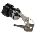 Lorlin Key Switch, Single Pole 6-Way SP6T 150mA, Tapered Bezel, Polycarbonate Housing 