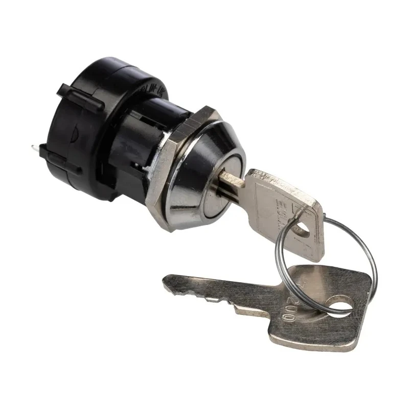 Lorlin Key Switch, Single Pole 6-Way SP6T 150mA, Tapered Bezel, Polycarbonate Housing 
