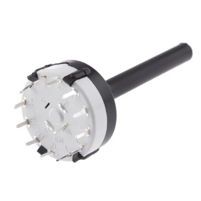 Lorlin CK 12 Position SP12T Rotary Switch 150mA 250V AC 24V DC Solder Terminal UK Origin 