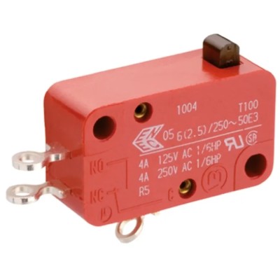 Marquardt Plunger Micro Switch, Solder Terminal, 16A, 250V AC, SPCO 1005.0401