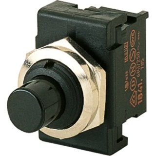 Marquardt Momentary Push Button Switch, Panel Mount, SPST, IP40, 250V AC, 6A Contact Current 1841.1301