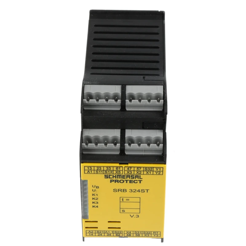 Schmersal 24V ac/dc Safety Relay with 5 Safety Contacts and 1 Auxiliary Contact SRB324ST 24V (V.3)