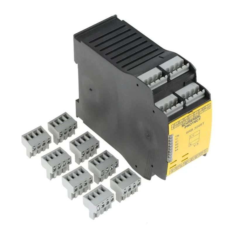 Schmersal 24V ac/dc Safety Relay with 5 Safety Contacts and 1 Auxiliary Contact SRB324ST 24V (V.3)