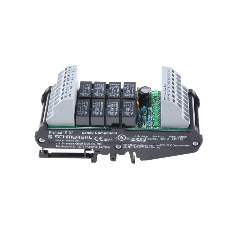 Schmersal PROTECT-IE Series Output Module, 0 Inputs, 6 Outputs, 24V DC, 2 NC, Clamp Terminal PROTECT-IE-02